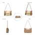 Gelanni Hourglass Bag - Grey & Apricot